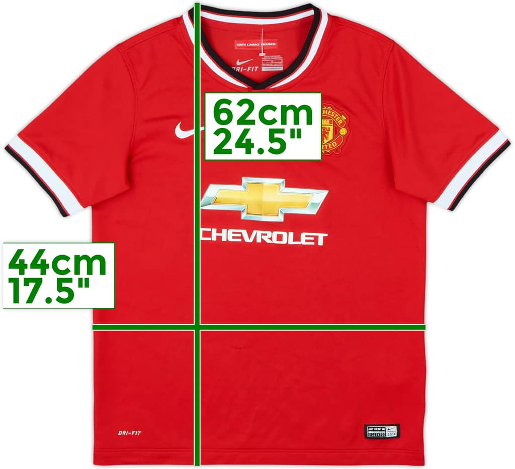 2014-15 Manchester United Home Shirt - 9/10 - (L.Boys)