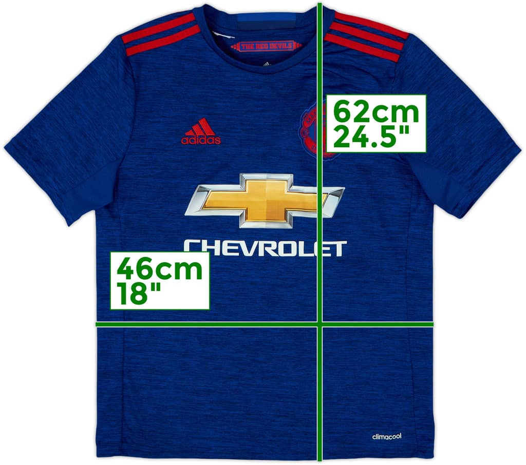 2016-17 Manchester United Away Shirt - 9/10 - (L.Boys)