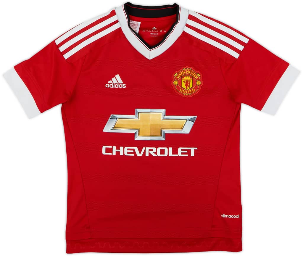 2015-16 Manchester United Home Shirt - 9/10 - (S.Boys)