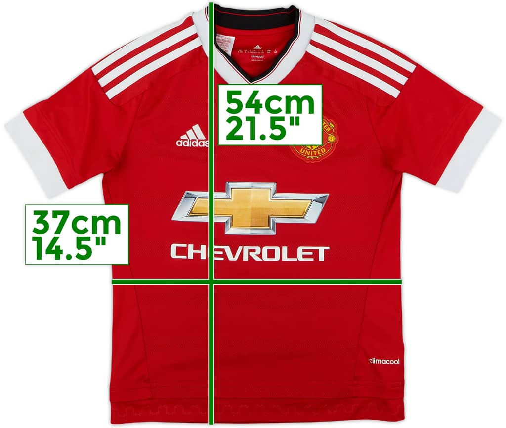 2015-16 Manchester United Home Shirt - 9/10 - (S.Boys)