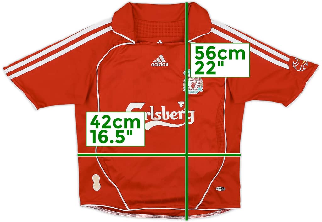 2006-08 Liverpool Home Shirt - 6/10 - (6-7 Years)
