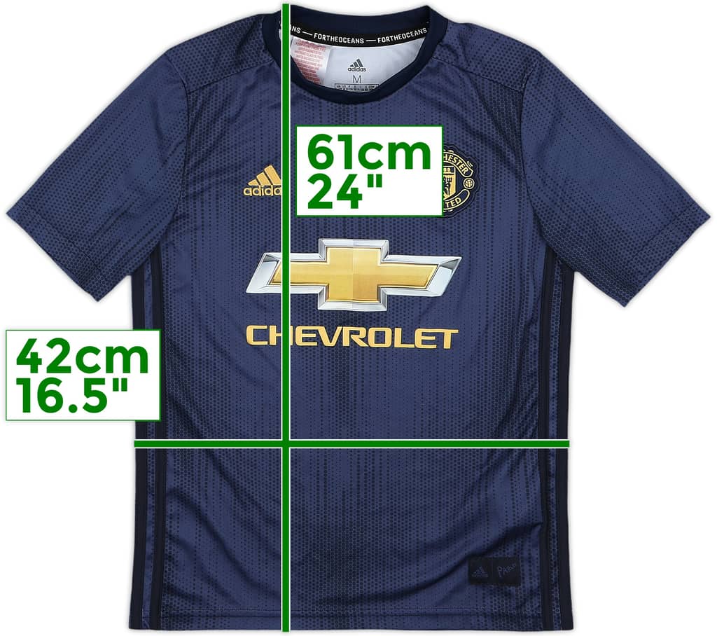 2018-19 Manchester United Third Shirt - 10/10 - (M.Boys)