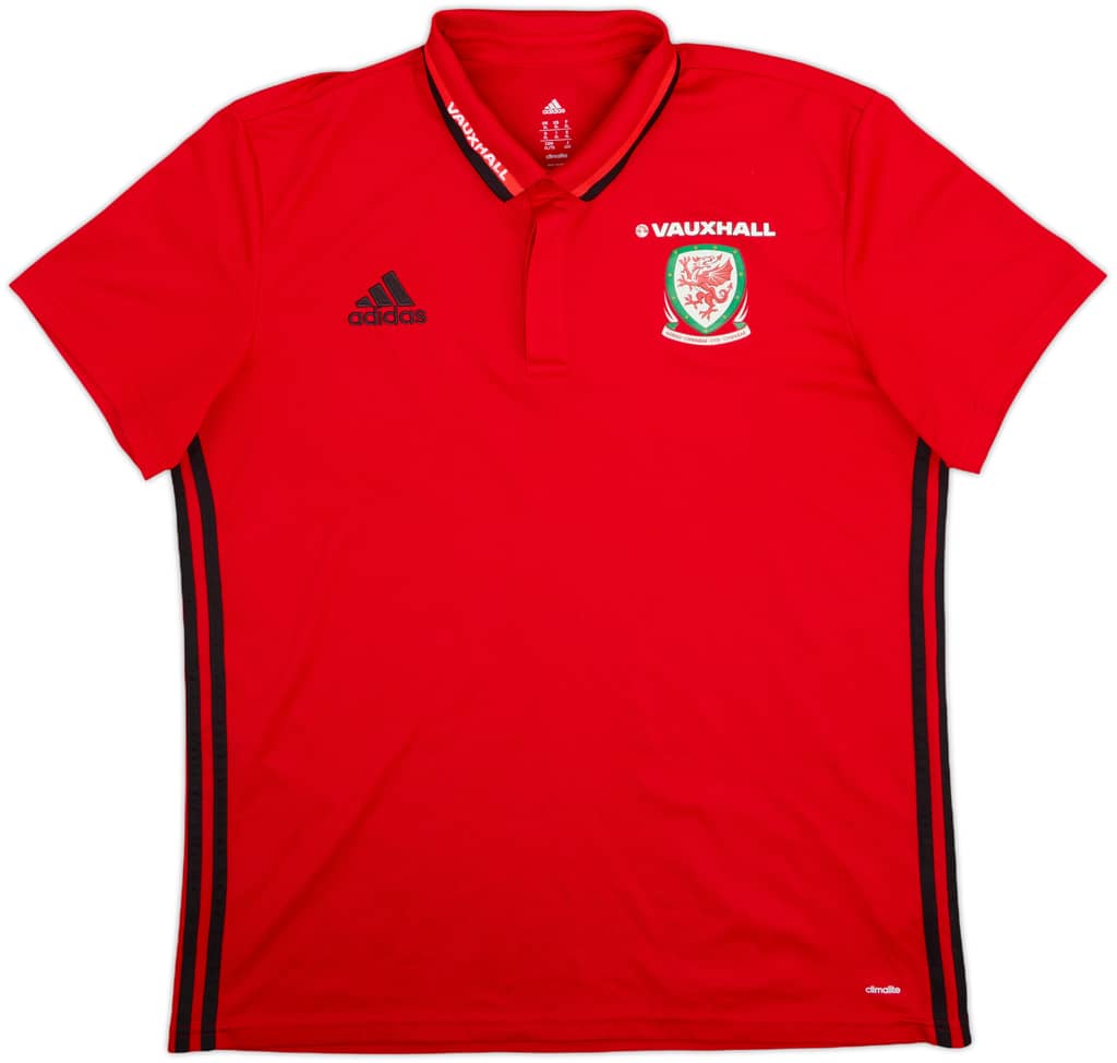 2016-17 Wales adidas Polo Shirt - 9/10 - (XL)