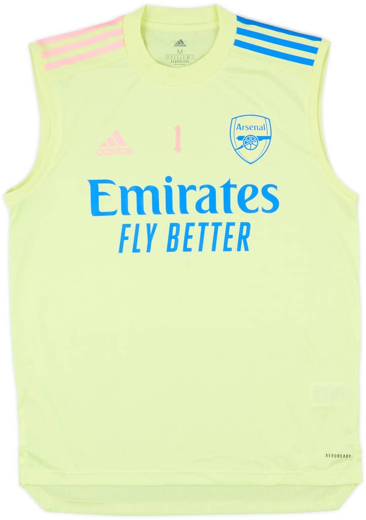 2020-21 Arsenal Player Issue adidas Training Vest #1 - 10/10 - (M)