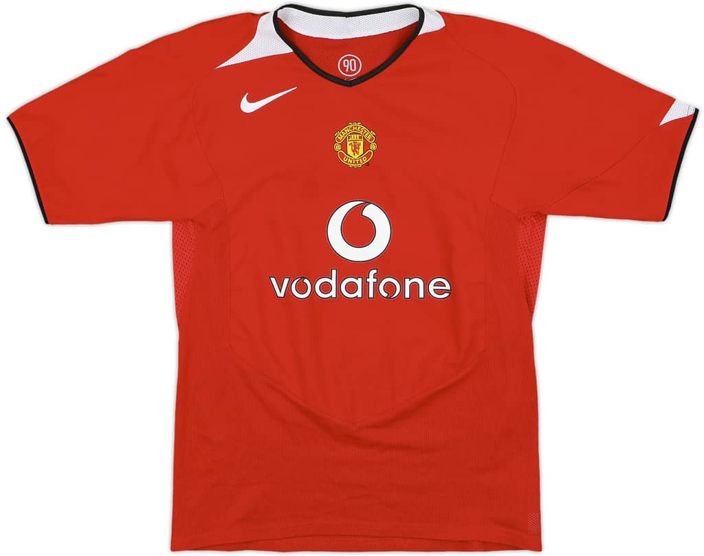 2004-06 Manchester United Home Shirt - 9/10 - (L.Boys)