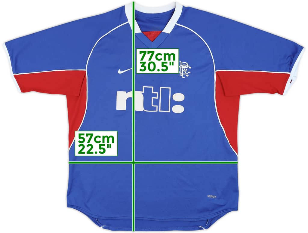 2001-02 Rangers Home Shirt - 7/10 - (L)