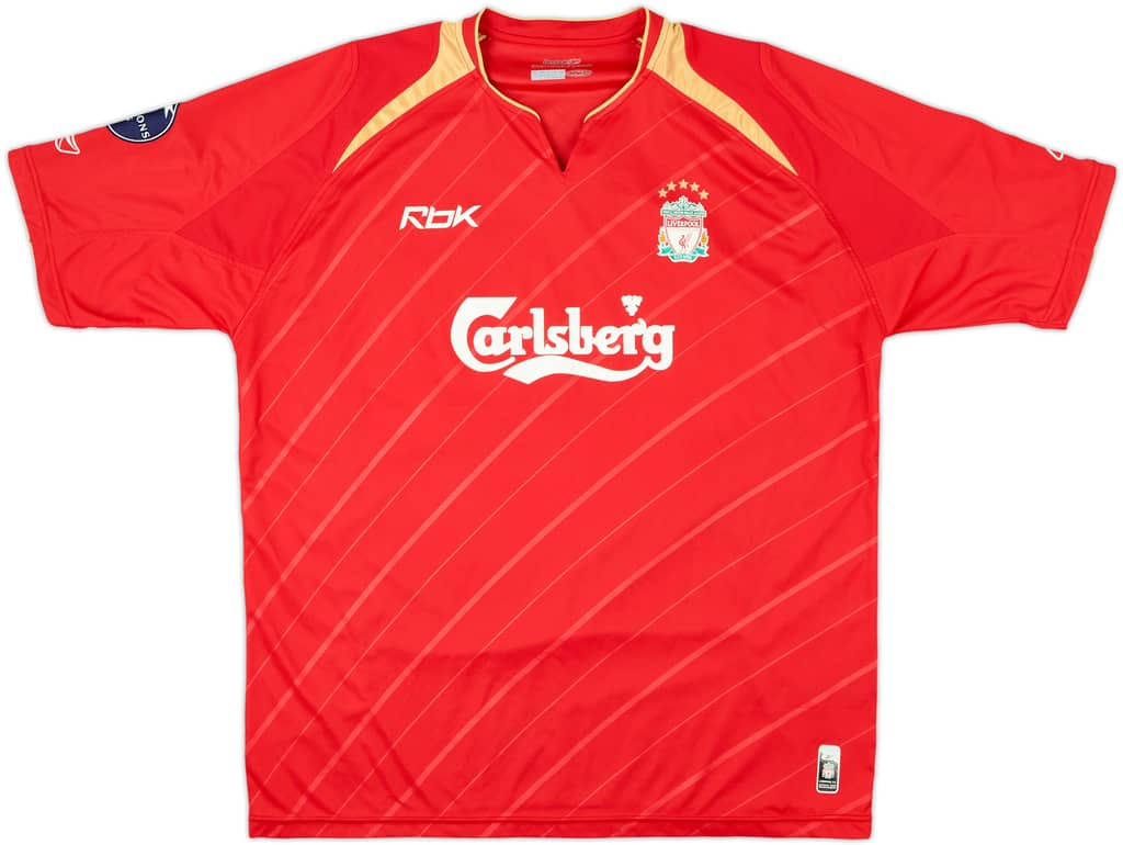 2005-06 Liverpool CL Home Shirt - 6/10 - (XL)