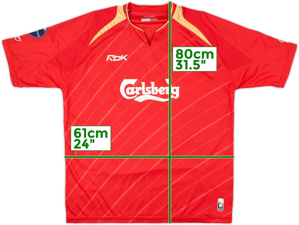 2005-06 Liverpool CL Home Shirt - 6/10 - (XL)
