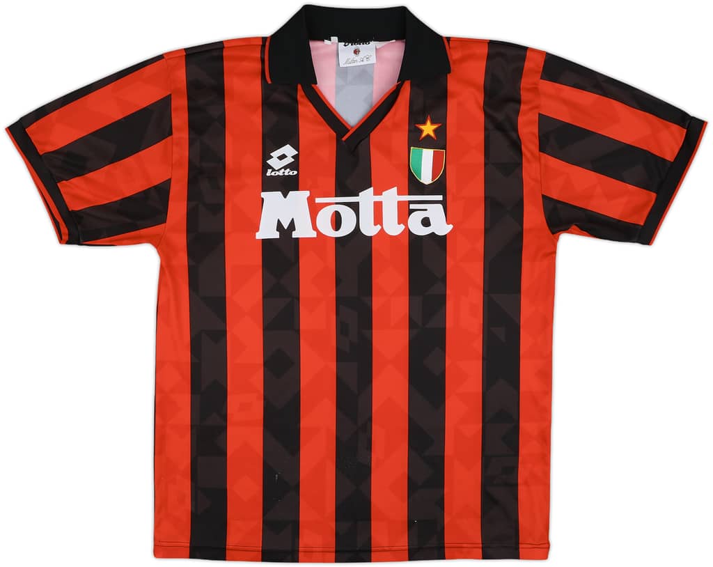1993-94 AC Milan Home Shirt - 6/10 - (L)