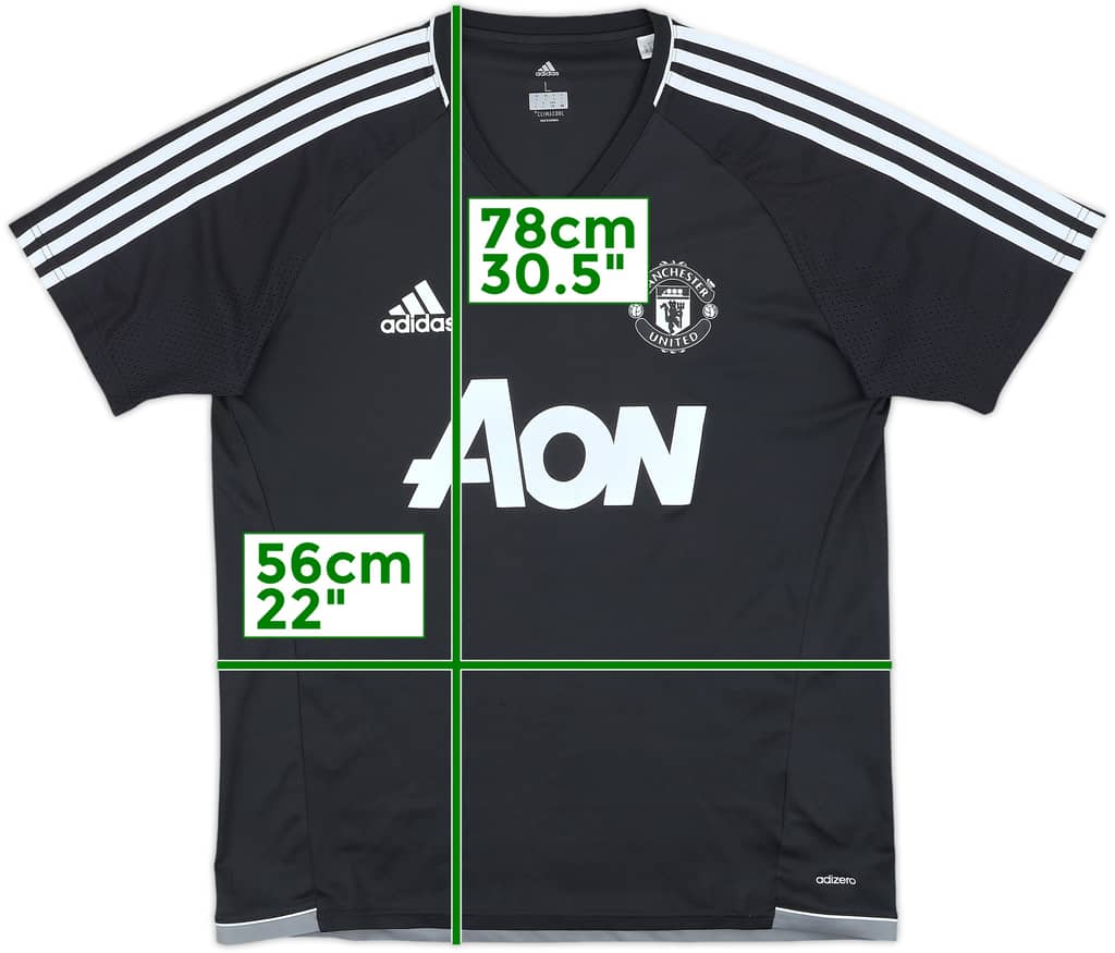 2017-18 Manchester United adizero Training Shirt - 9/10 - (L)