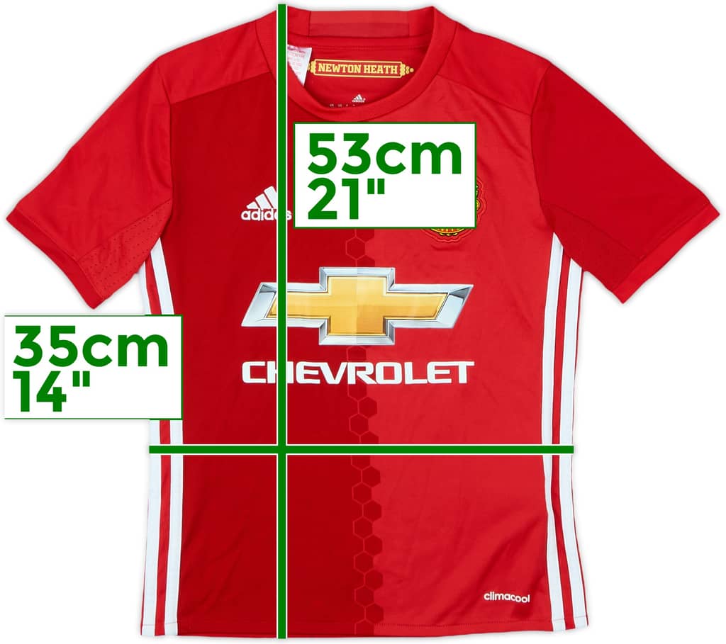 2016-17 Manchester United Home Shirt - 8/10 - (S.Boys)