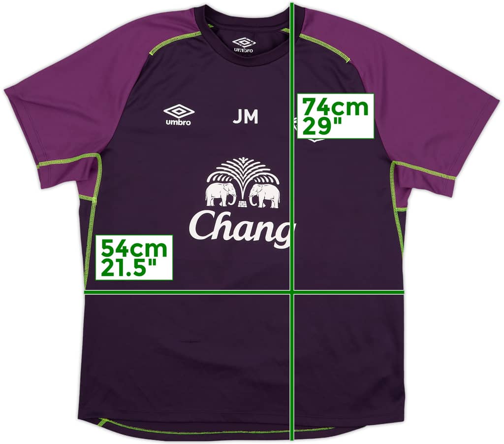 2014-15 Everton Umbro Training Shirt 'JM' - 7/10 - (XL)
