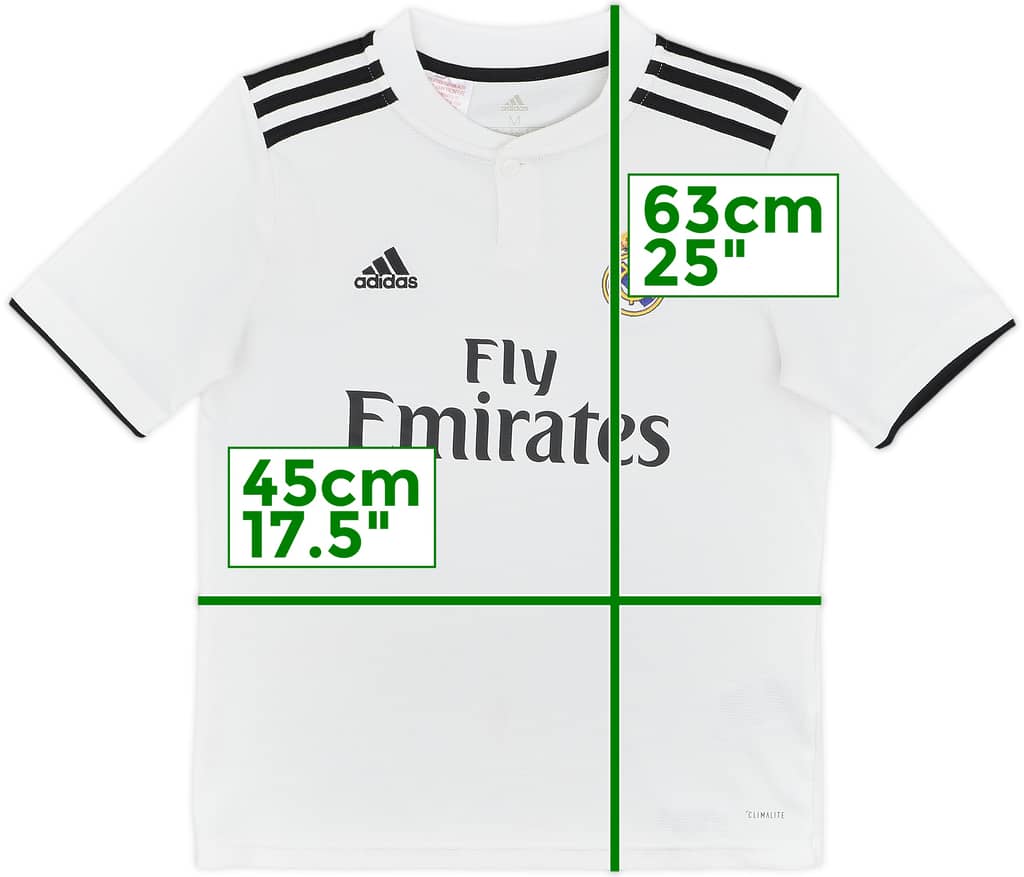 2018-19 Real Madrid Home Shirt - 9/10 - (M.Boys)