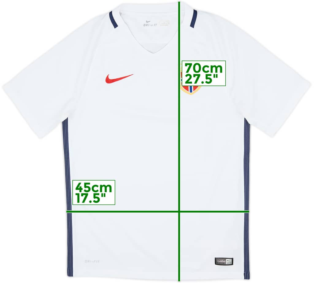 2016-18 Norway Away Shirt - 8/10 - (S)