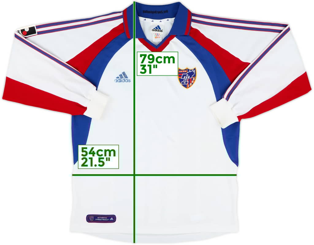 2001-02 FC Tokyo Away L/S Shirt - 6/10 - (L)
