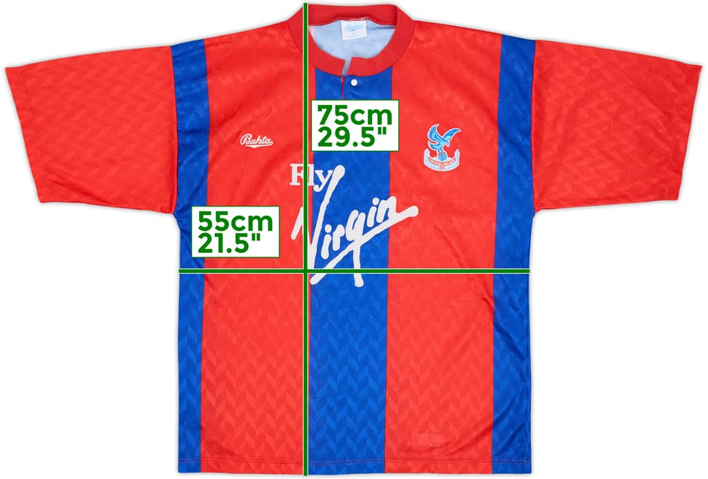 1991-92 Crystal Palace Home Shirt - 9/10 - (L)
