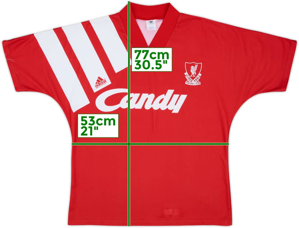 1991-92 Liverpool Home Shirt - 9/10 - (L)