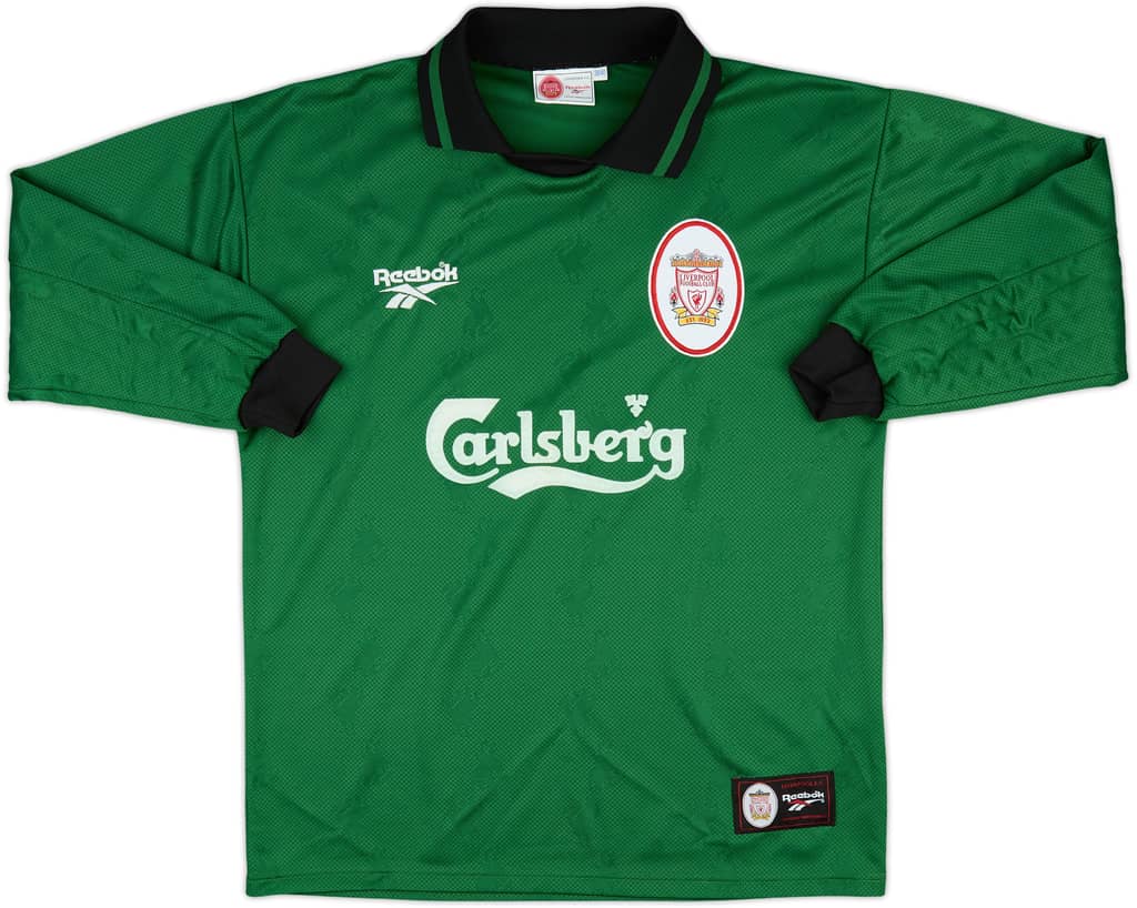 1996-97 Liverpool GK Shirt - 8/10 - (M)