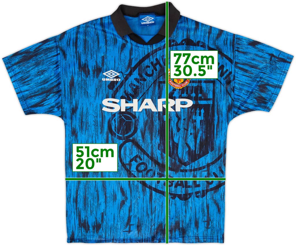 1992-93 Manchester United Away Shirt - 9/10 - (M)