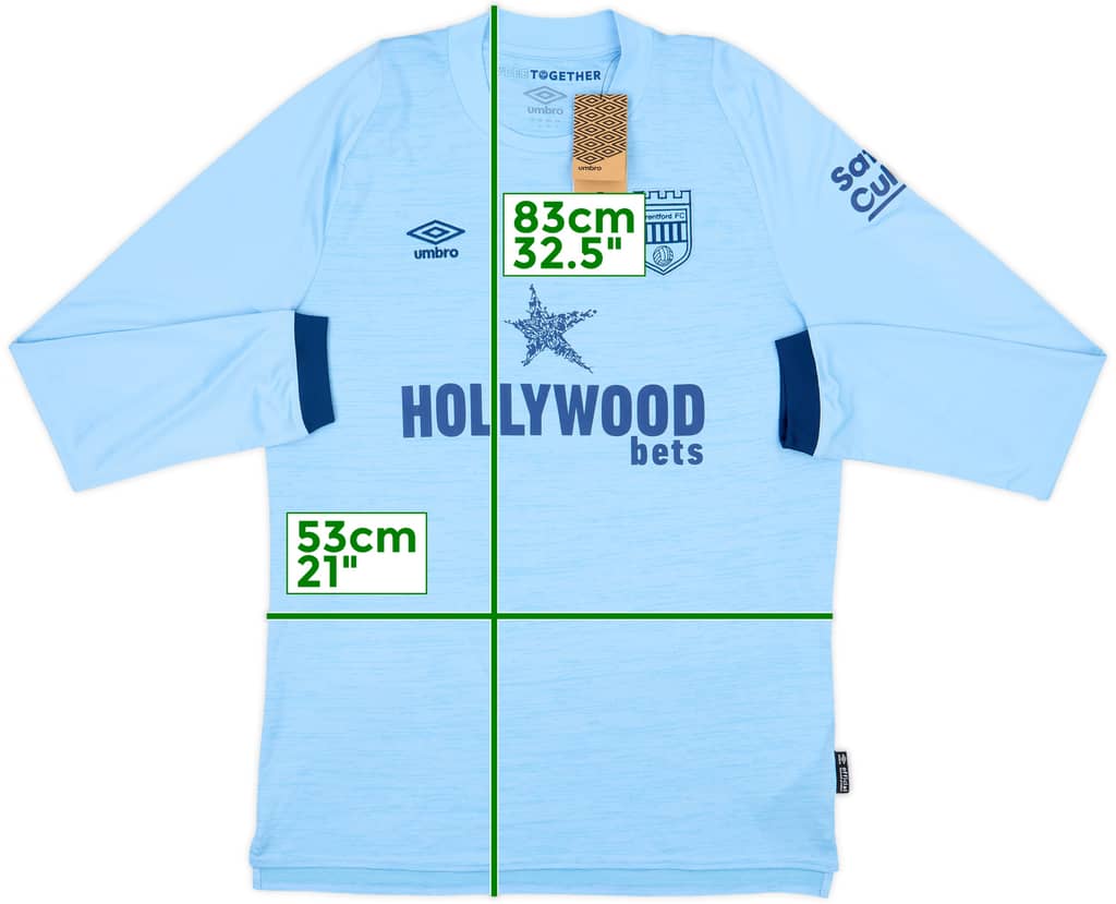 2022-24 Brentford Away L/S Shirt (L)