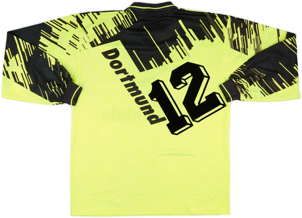 1993-94 Borussia Dortmund Home L/S Shirt #12 - 9/10 - (L)