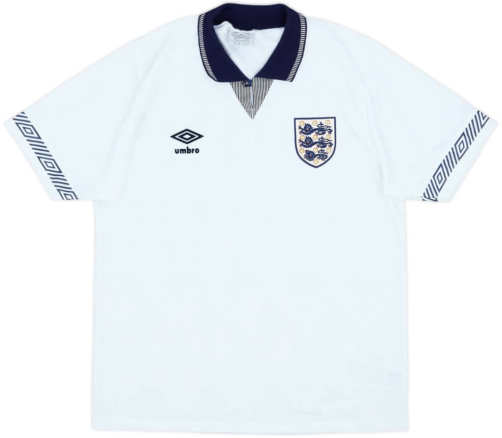 1990-92 England Home Shirt - 10/10 - (S)