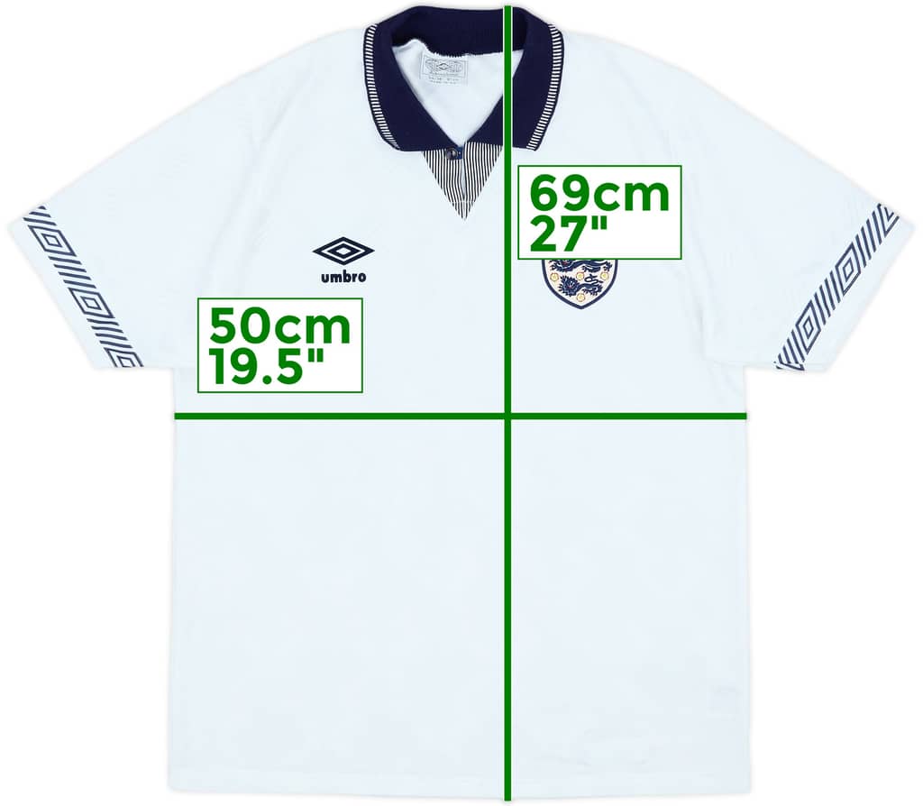 1990-92 England Home Shirt - 10/10 - (S)
