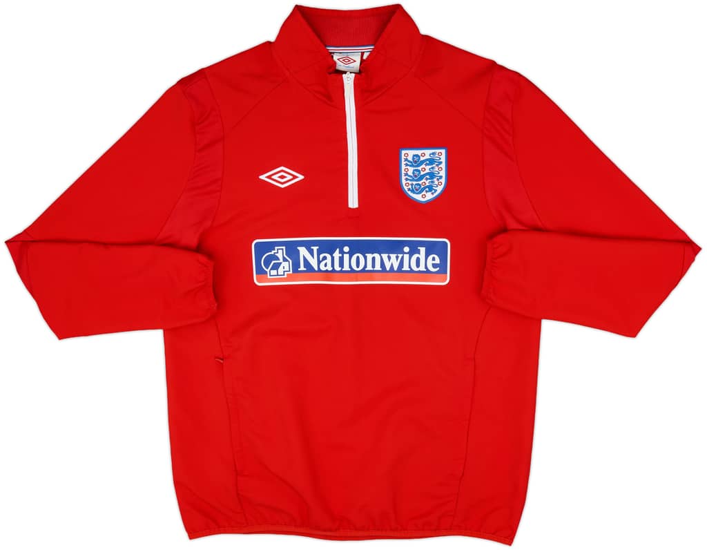 2009-10 England Umbro 1/4 Zip Training Top - 8/10 - (L)