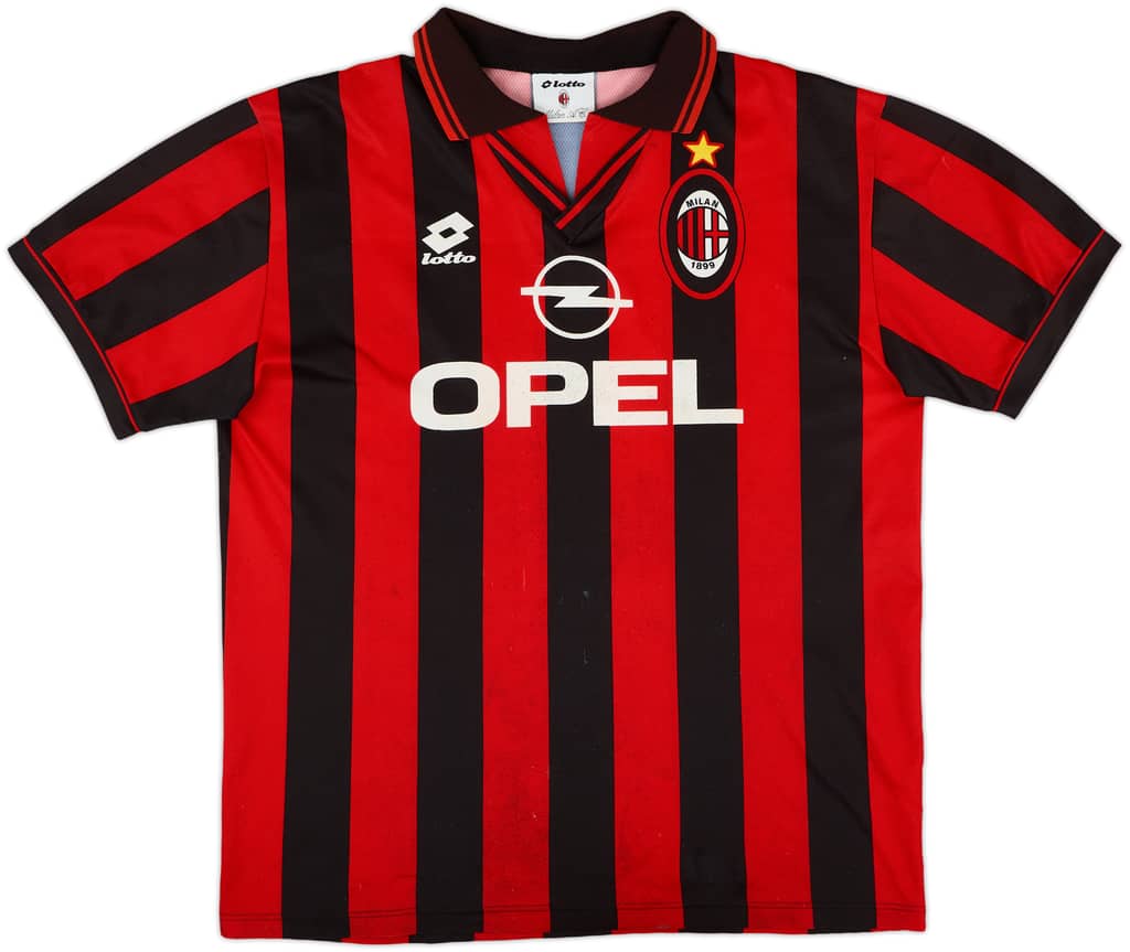 1996-97 AC Milan Basic Home Shirt - 5/10 - (L)