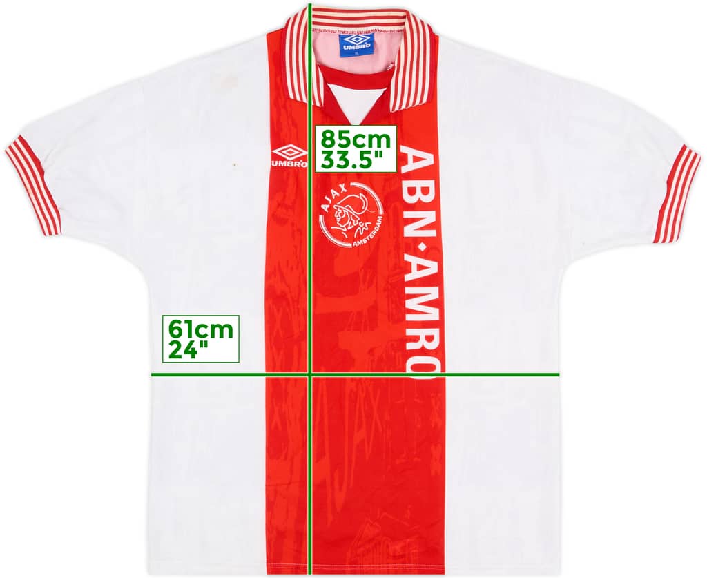 1996-97 Ajax Home Shirt - 8/10 - (XL)