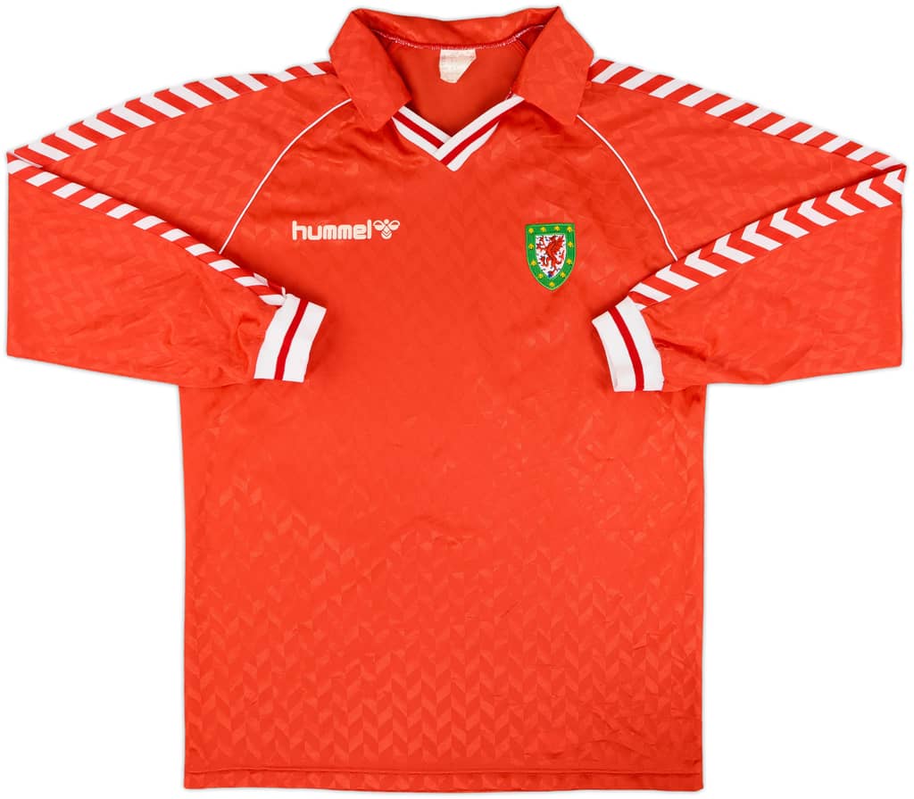 1988-90 Wales Home L/S Shirt - 9/10 - (XL)