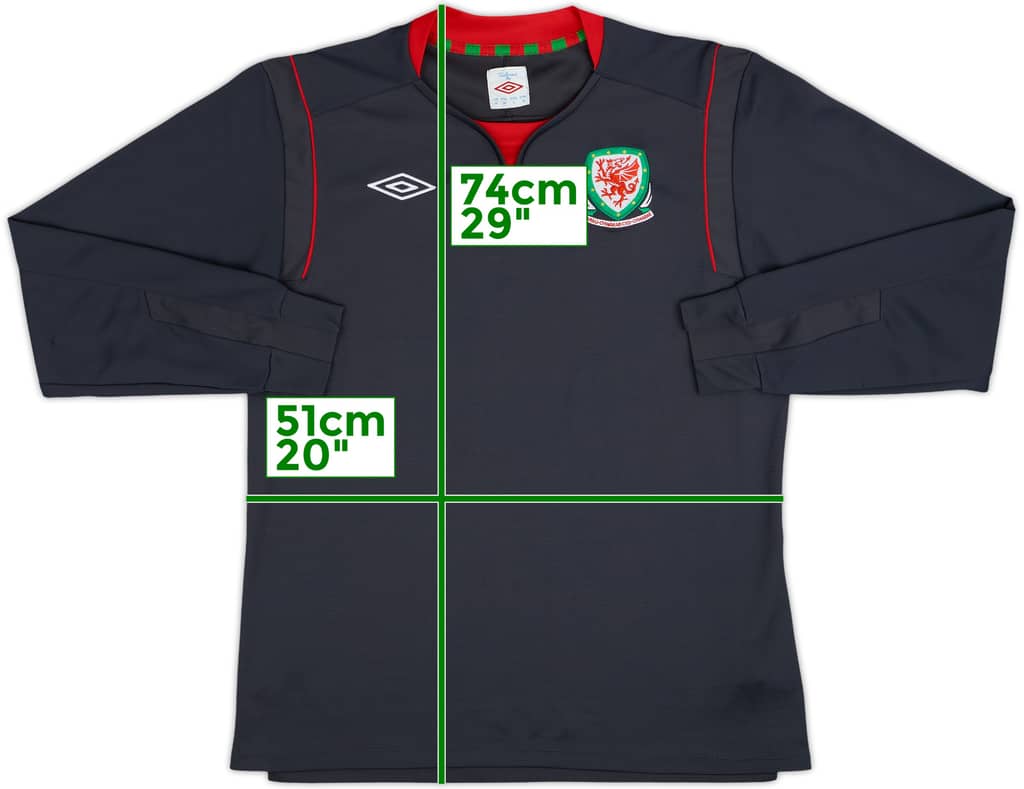 2011-12 Wales Away L/S Shirt - 10/10 - (M)