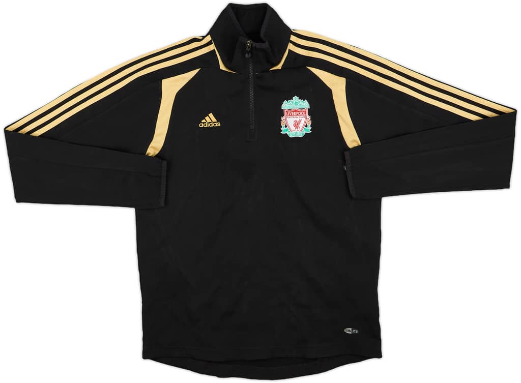 2008-09 Liverpool adidas 1/4 Zip Drill Top - 8/10 - (S/M)