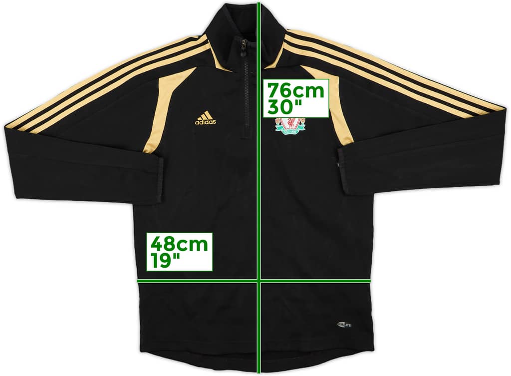 2008-09 Liverpool adidas 1/4 Zip Drill Top - 8/10 - (S/M)