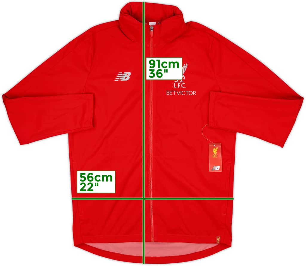 2016-17 Liverpool New Balance Hooded Rain Jacket (L)