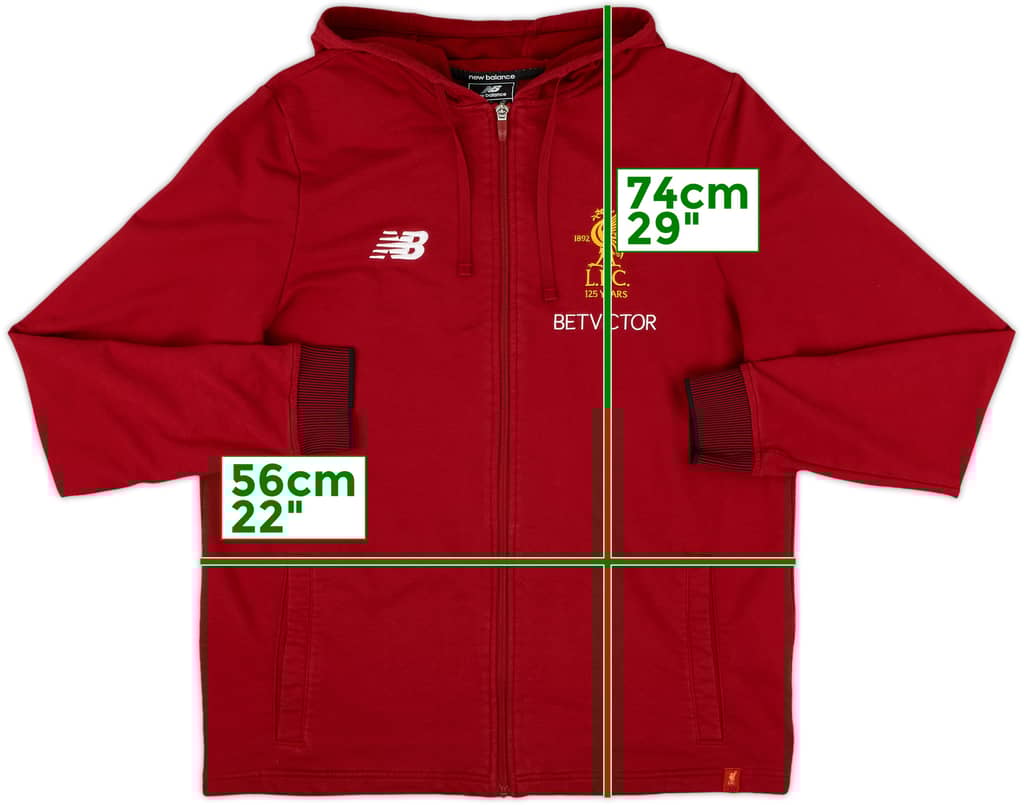 2017-18 Liverpool New Balance Hooded Track Jacket - 10/10 - (L)