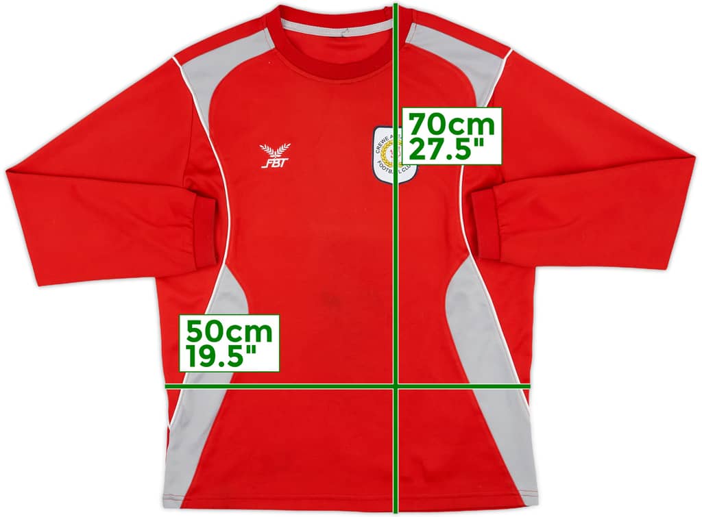 2017-18 Crewe Alexandra FBT Sweat Top - 6/10 - (L)