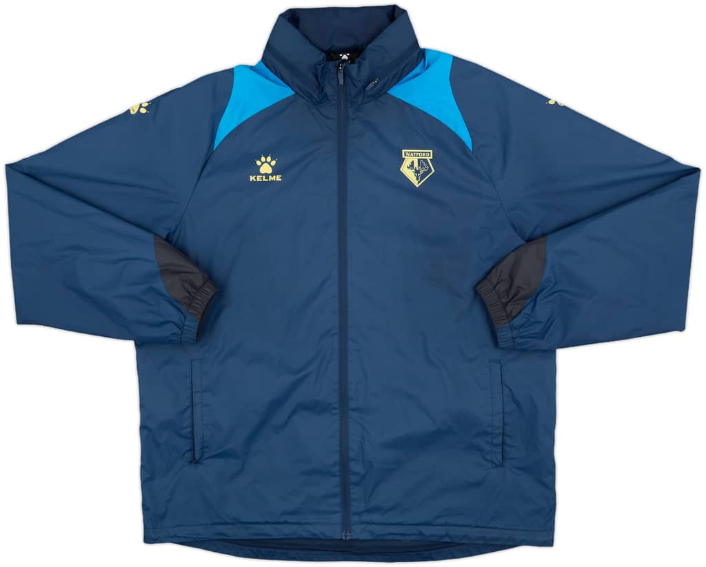 2021-22 Watford Kelme Hooded Rain Jacket - 8/10 - (XXL)