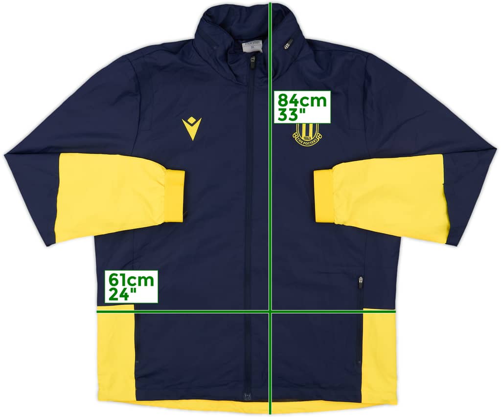 2018-19 Stoke City Macron Hooded Rain Jacket - 9/10 - (XL)