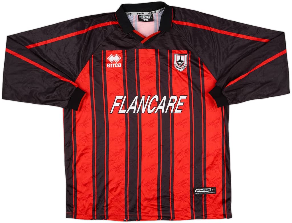 2001-02 Longford Town Home L/S Shirt - 9/10 - (XXL)