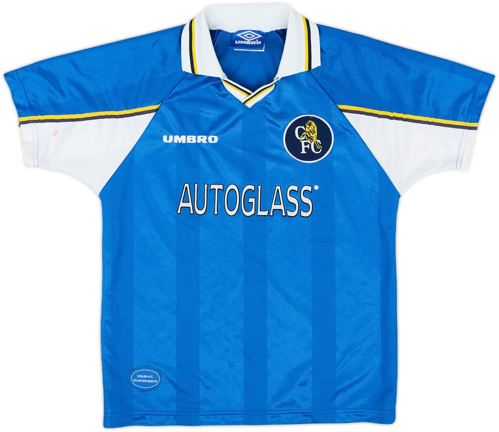 1997-99 Chelsea Home Shirt - 9/10 - (L.Boys)