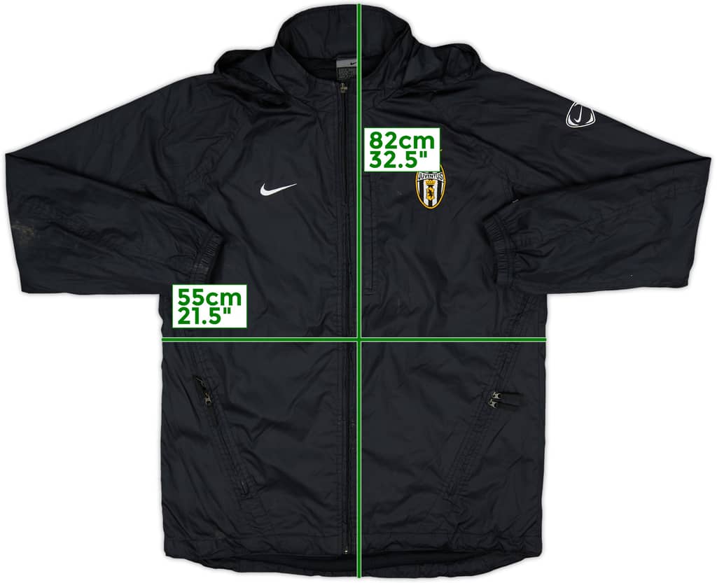 2003-04 Juventus Nike Hooded Rain Jacket - 7/10 - (M)
