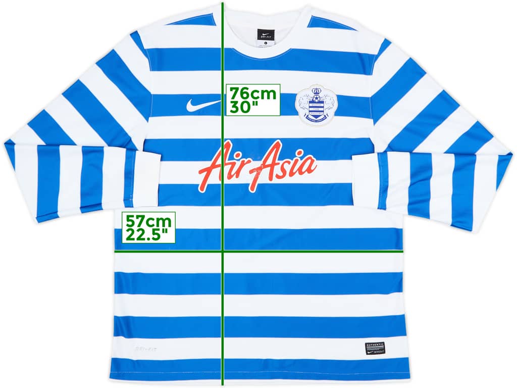 2014-15 QPR Home L/S Shirt - 6/10 - (L)