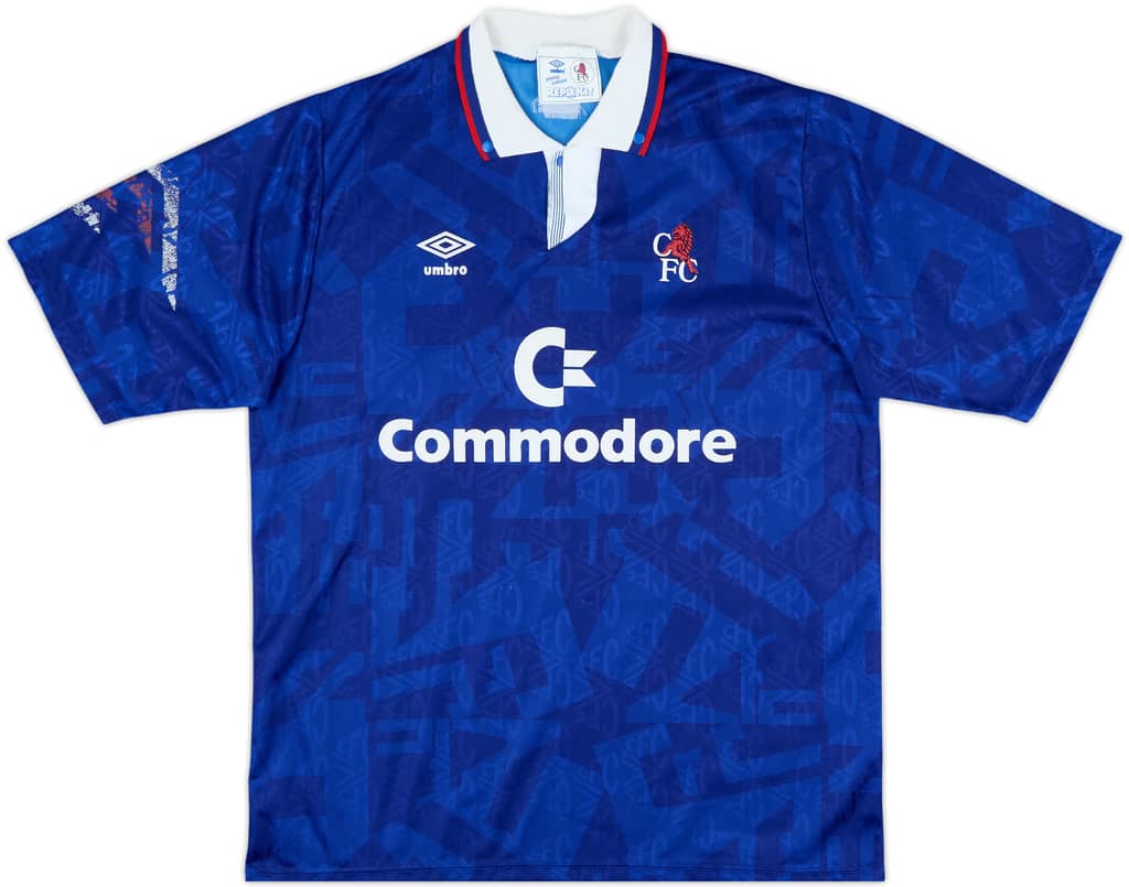 1991-93 Chelsea Home Shirt - 8/10 - (XL)