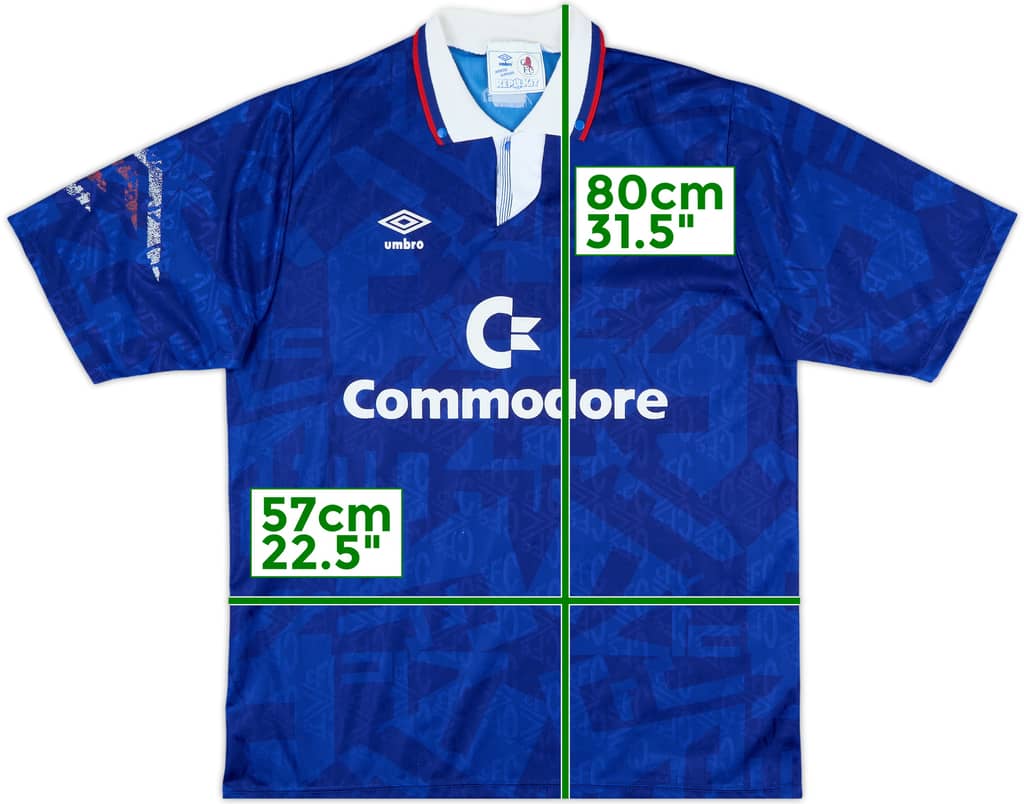1991-93 Chelsea Home Shirt - 8/10 - (XL)