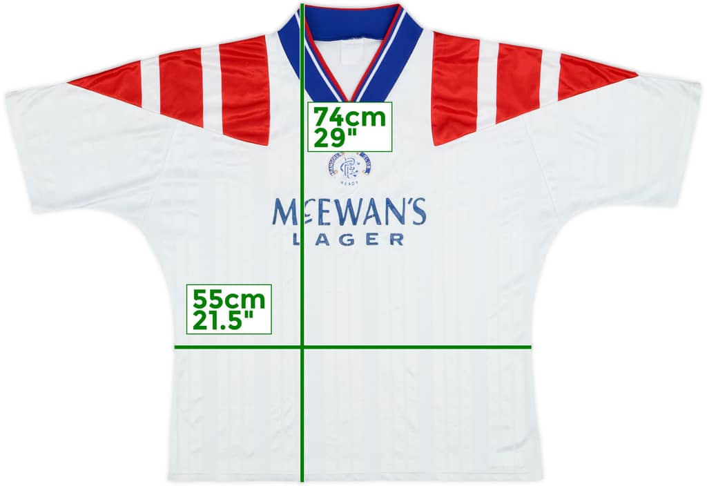 1992-93 Rangers Away Shirt - 5/10 - (L/XL)