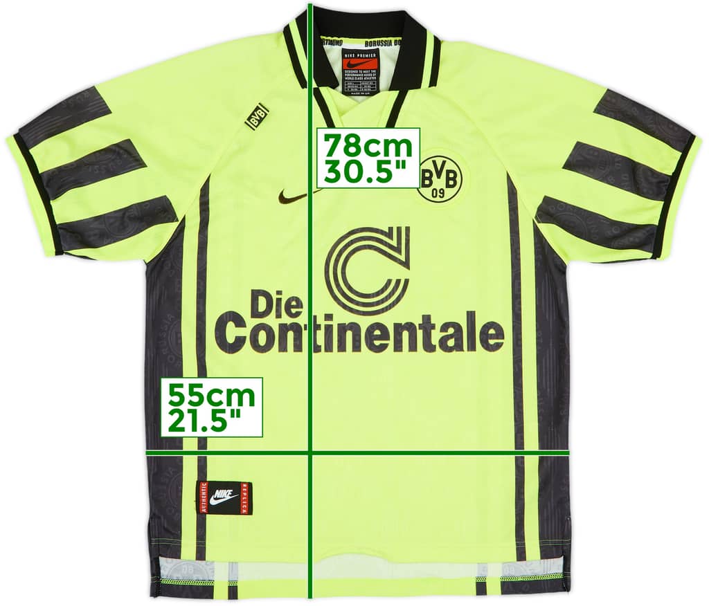 1996-97 Borussia Dortmund Home Shirt - 6/10 - (L)