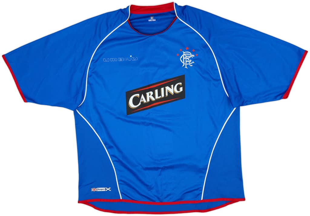 2005-06 Rangers Home Shirt - 4/10 - (XL)