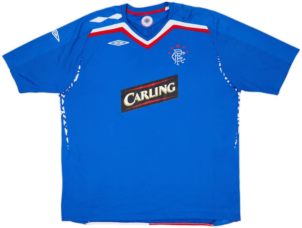 2007-08 Rangers Home Shirt - 7/10 - (3XL)