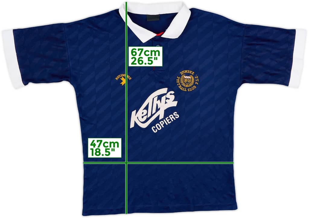 1990-91 Dundee Home Shirt - 6/10 - (M)